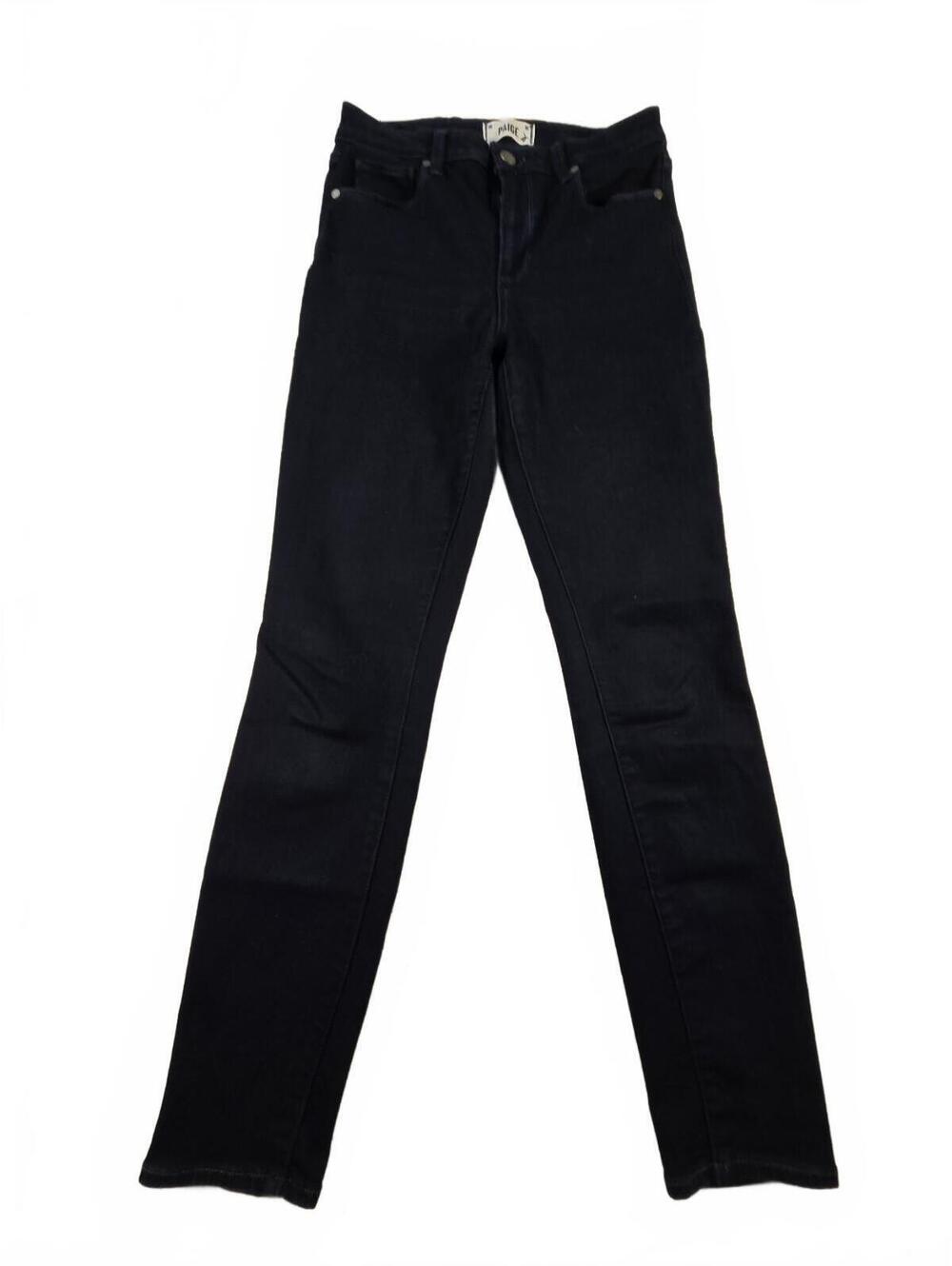 PAIGE Hoxton Ankle Jeans Black 27 High-Rise Stretch Utility